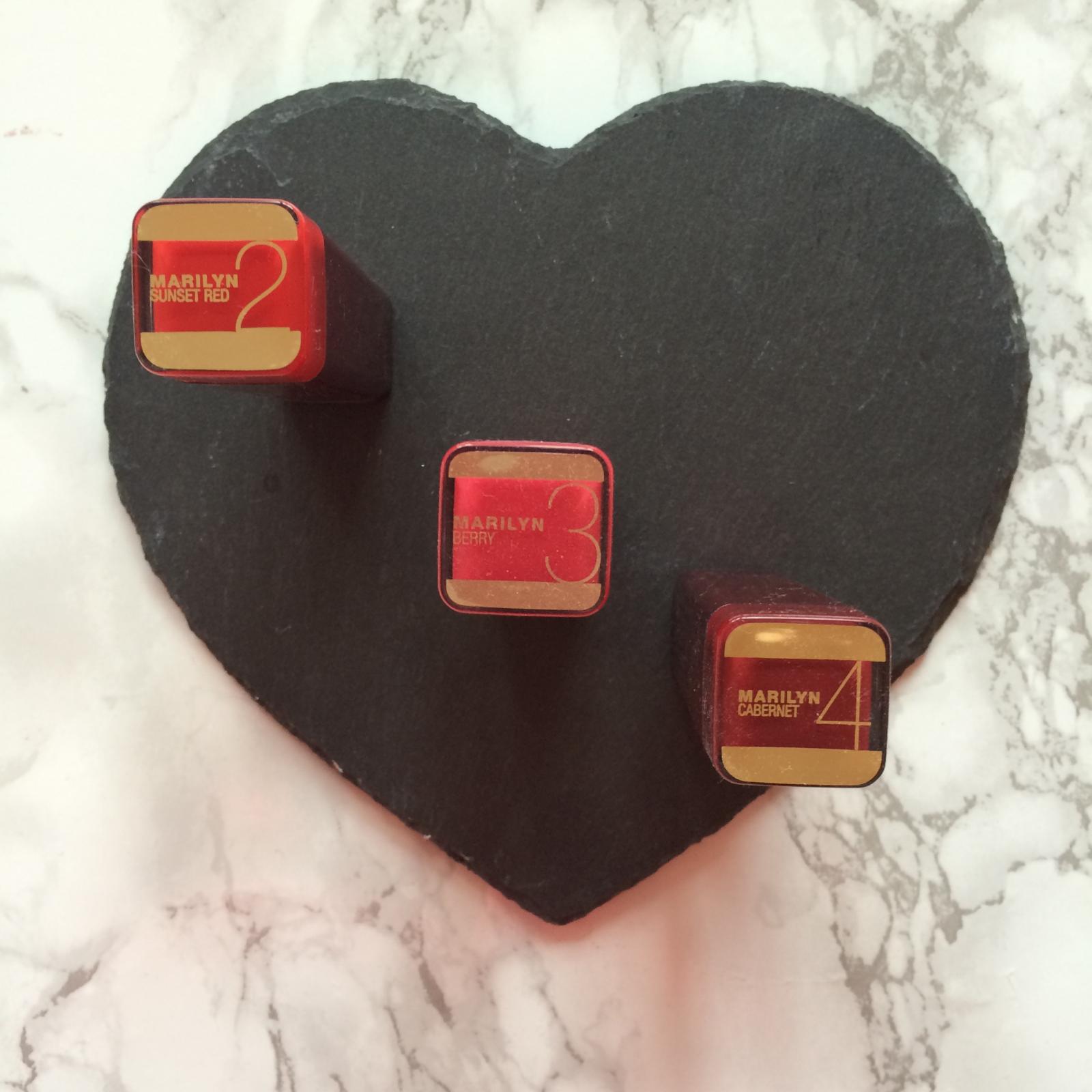 maxfactor marilyn lipsticks numbers